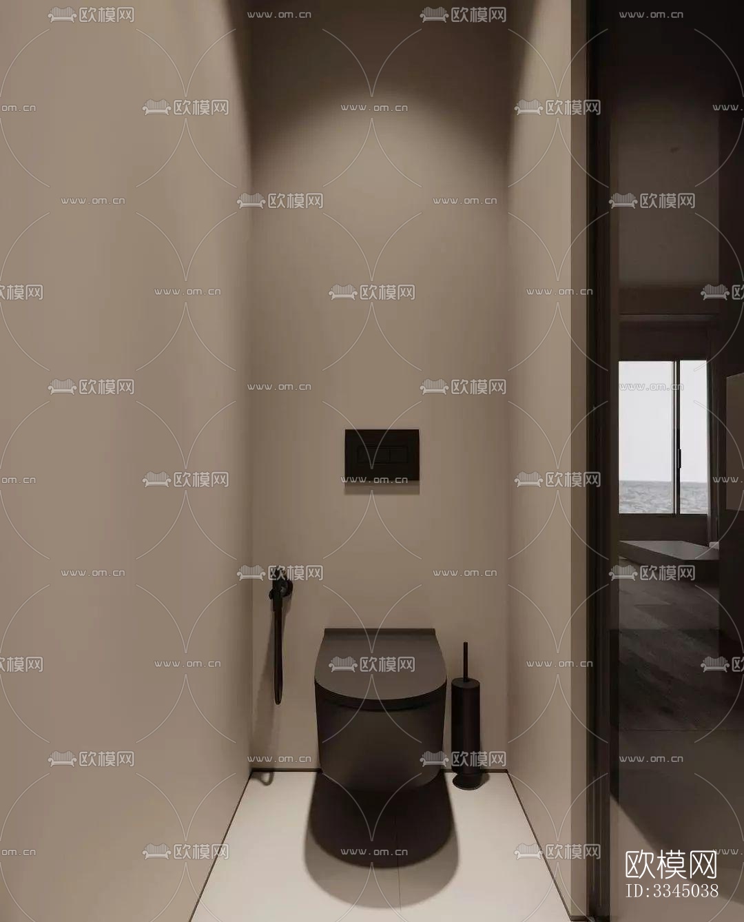 现代卫生间效果图下载（渲染图1）