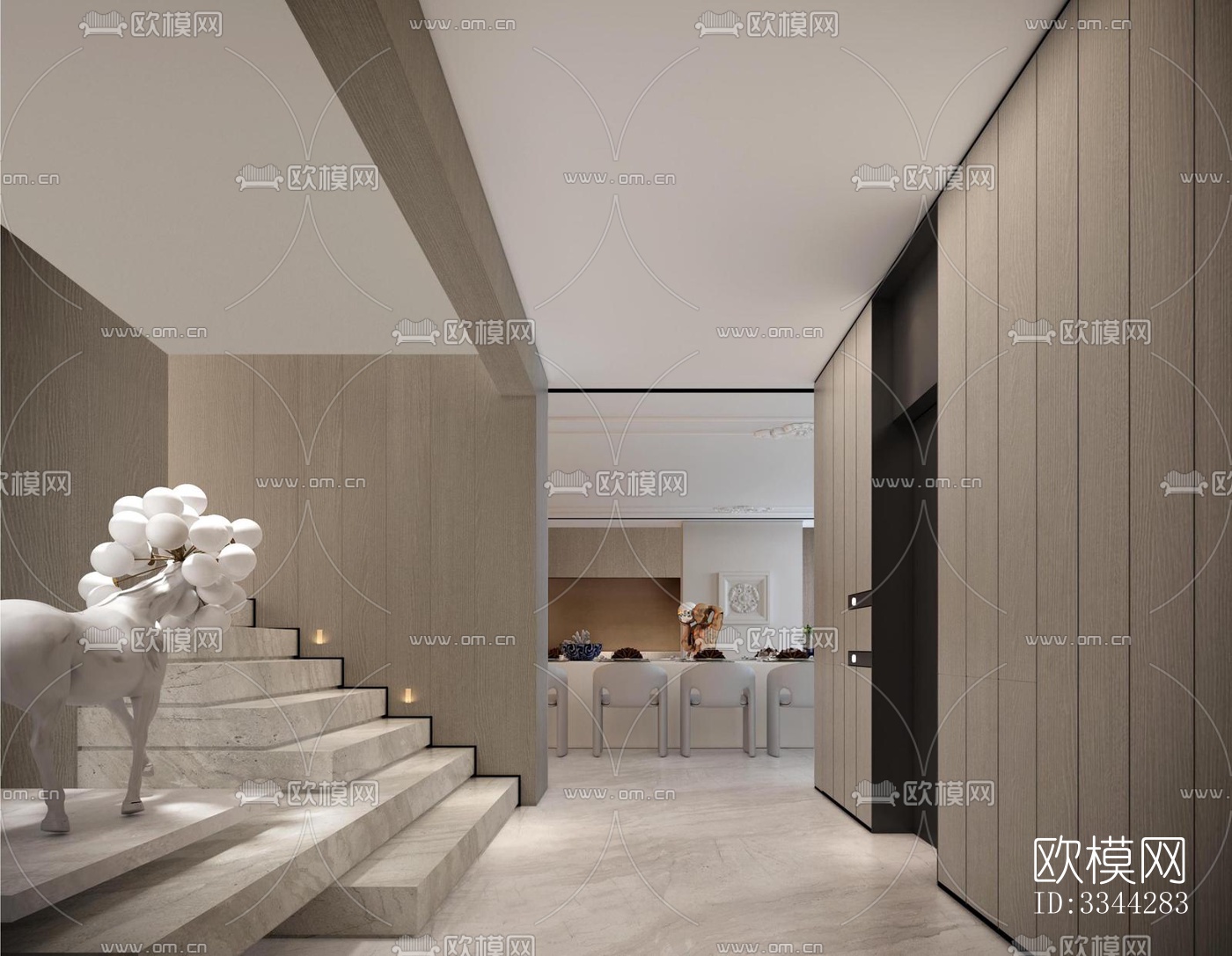 现代别墅效果图下载（渲染图1）