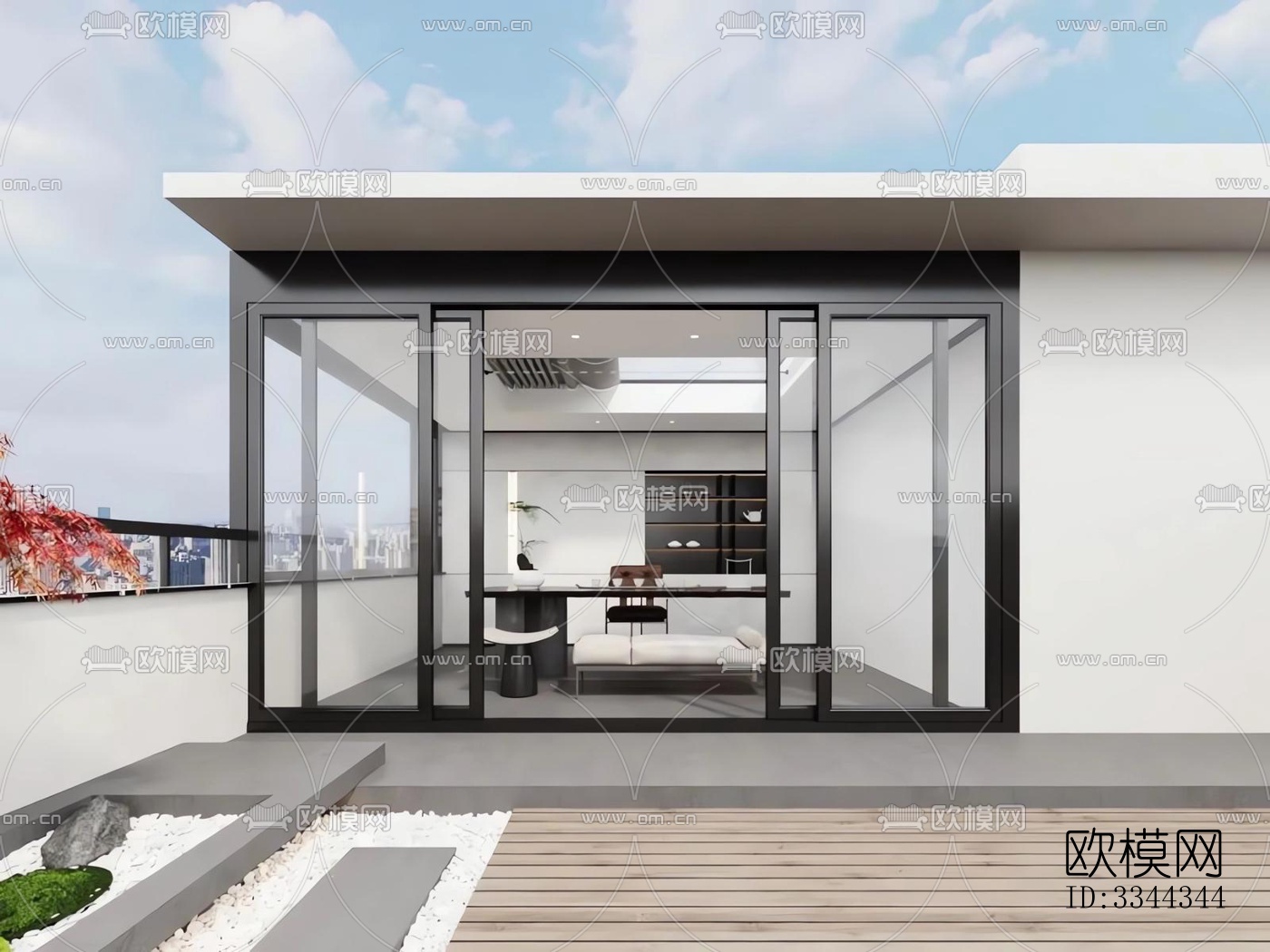 现代别墅效果图下载（渲染图10）