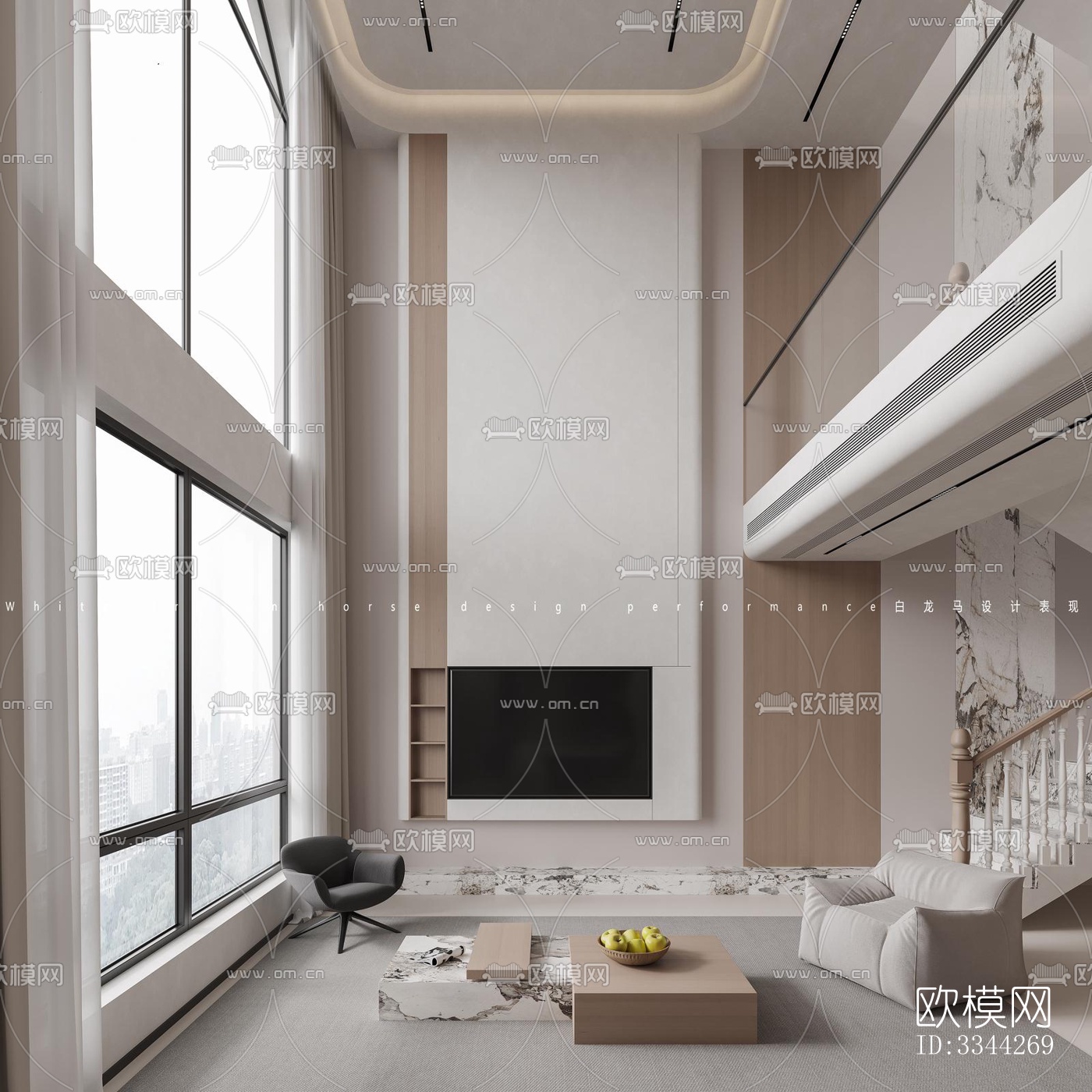 现代别墅效果图下载（渲染图2）