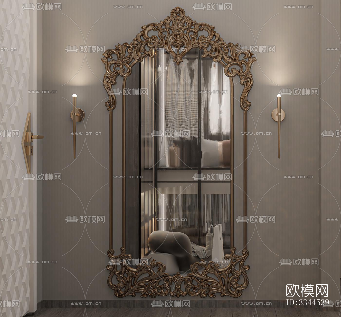 现代卧室效果图下载（渲染图6）