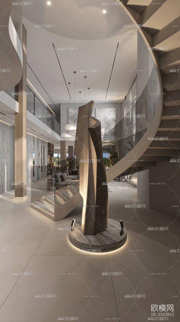 现代别墅效果图下载（渲染图19）