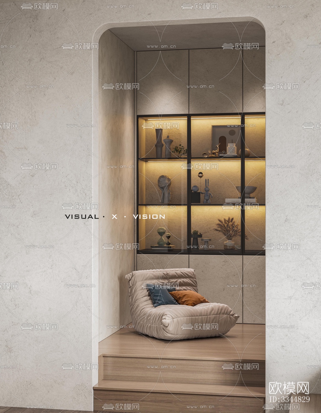 现代卧室效果图下载（渲染图8）