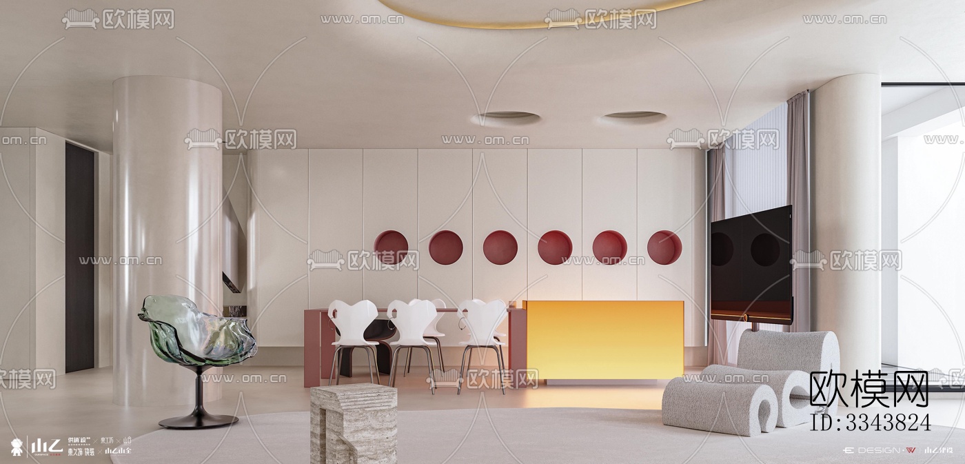 现代别墅效果图下载（渲染图3）