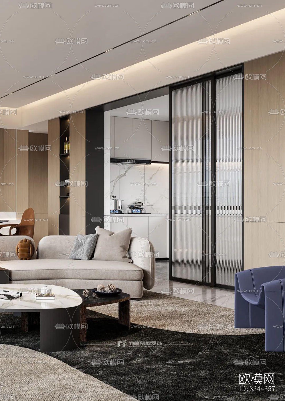 现代别墅效果图下载（渲染图1）