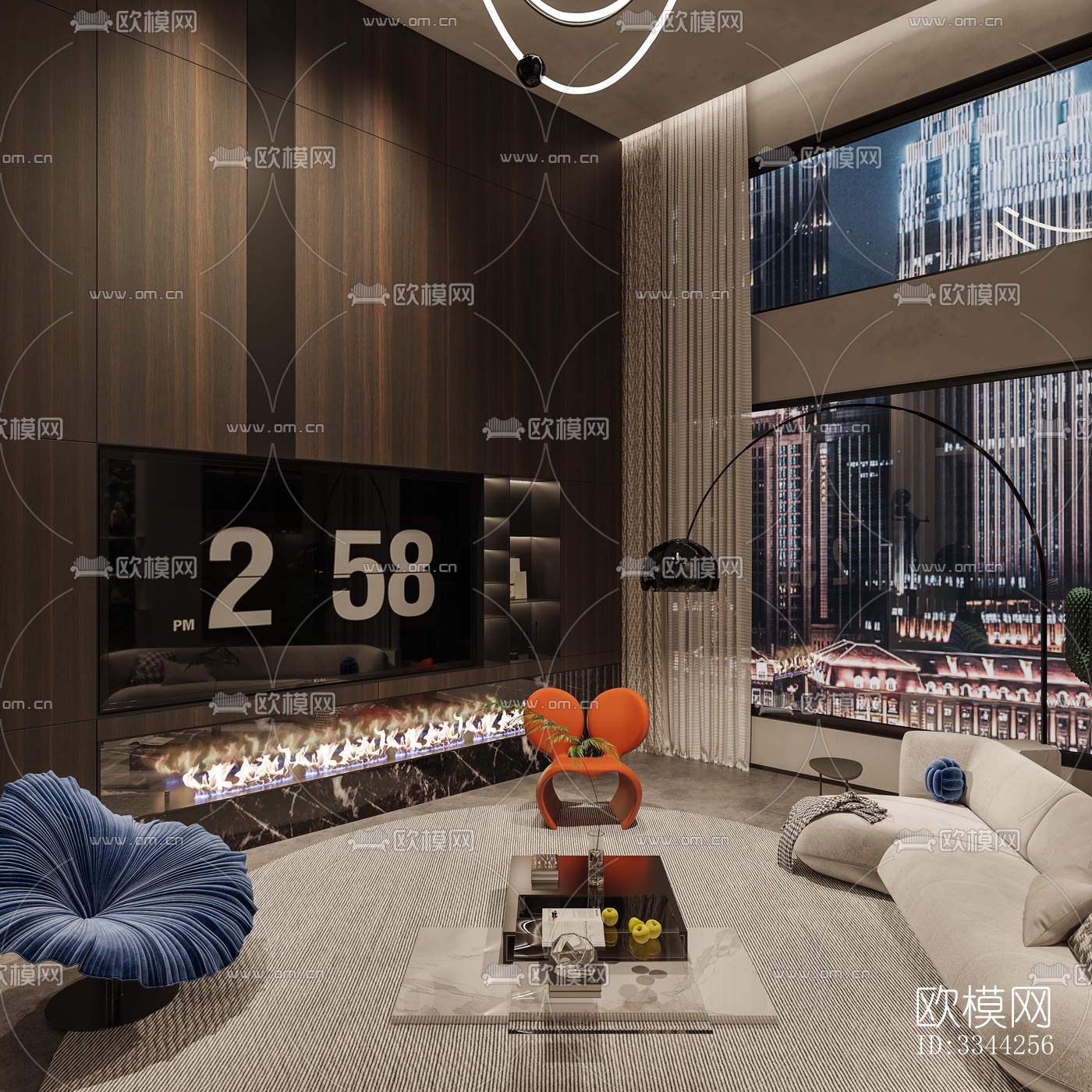 现代别墅效果图下载（渲染图10）