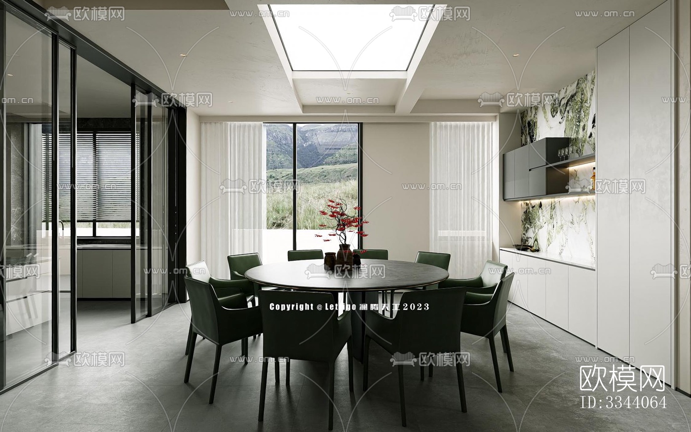 现代别墅效果图下载（渲染图3）