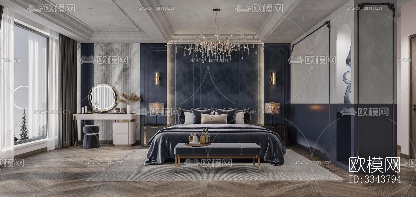 后现代别墅效果图下载（渲染图8）