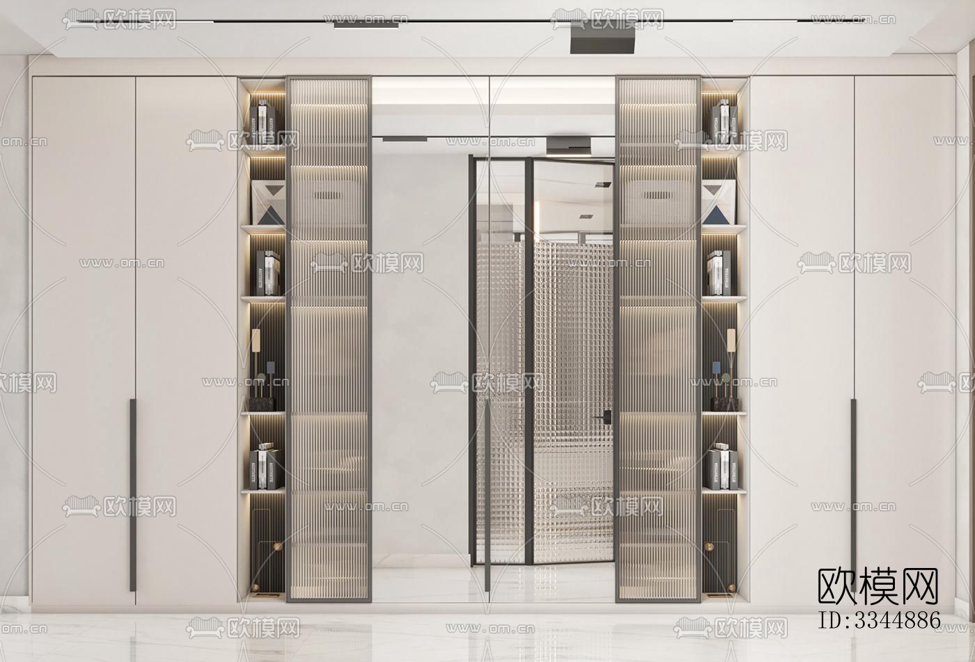 现代卧室效果图下载（渲染图11）