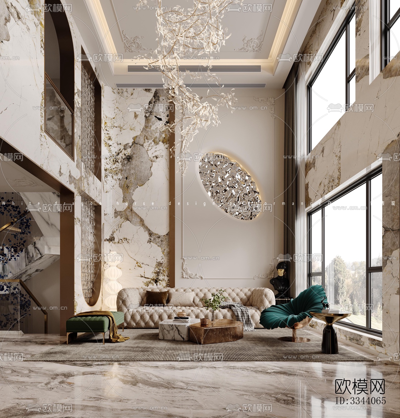 现代别墅效果图下载（渲染图2）