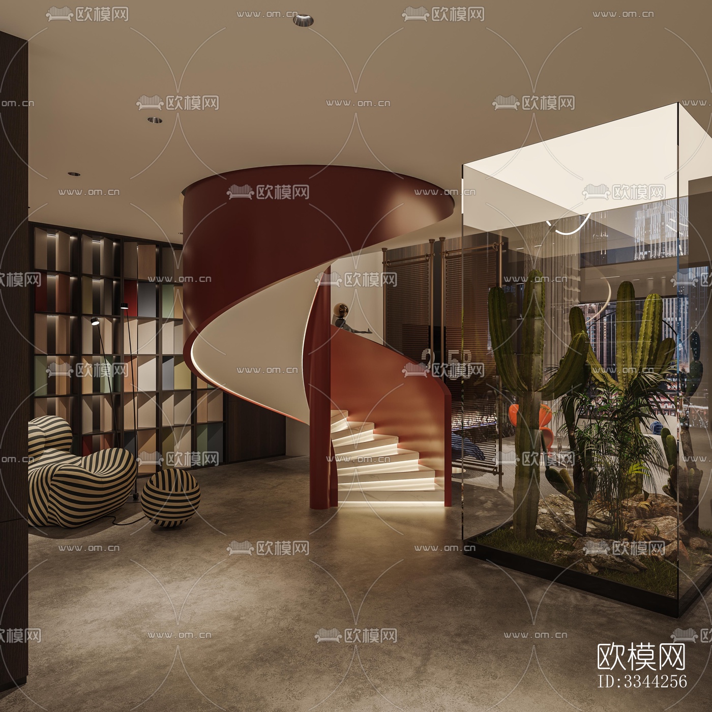 现代别墅效果图下载（渲染图2）