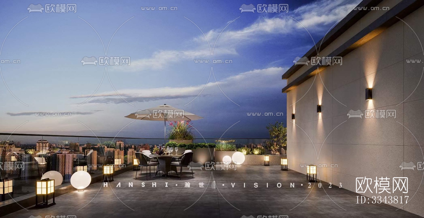 现代别墅效果图下载（渲染图7）