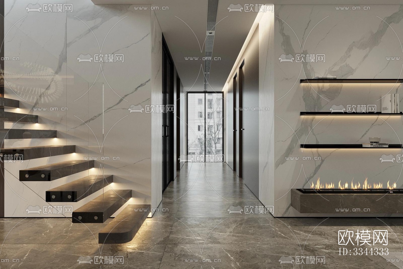 现代别墅效果图下载（渲染图13）