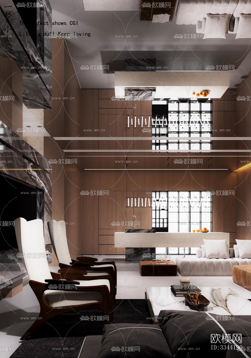 现代别墅效果图下载（渲染图2）