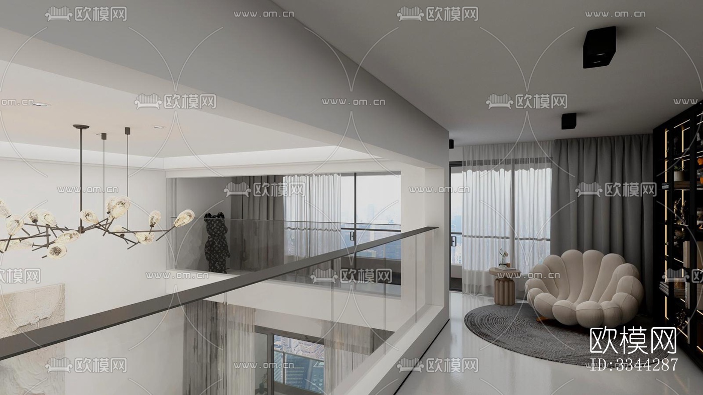 现代别墅效果图下载（渲染图14）