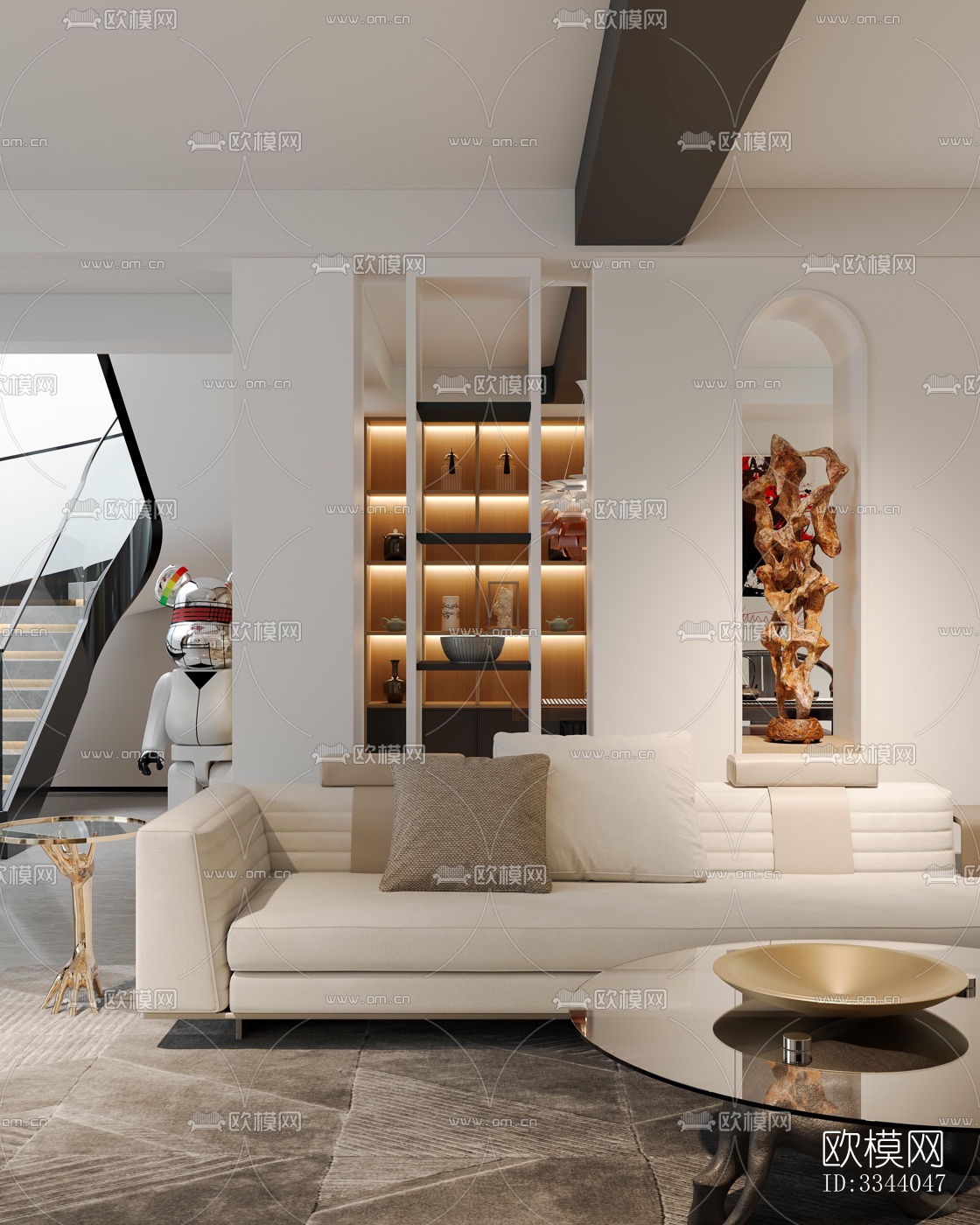 现代别墅效果图下载（渲染图3）