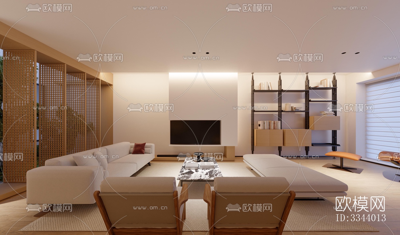 现代别墅效果图下载（渲染图3）