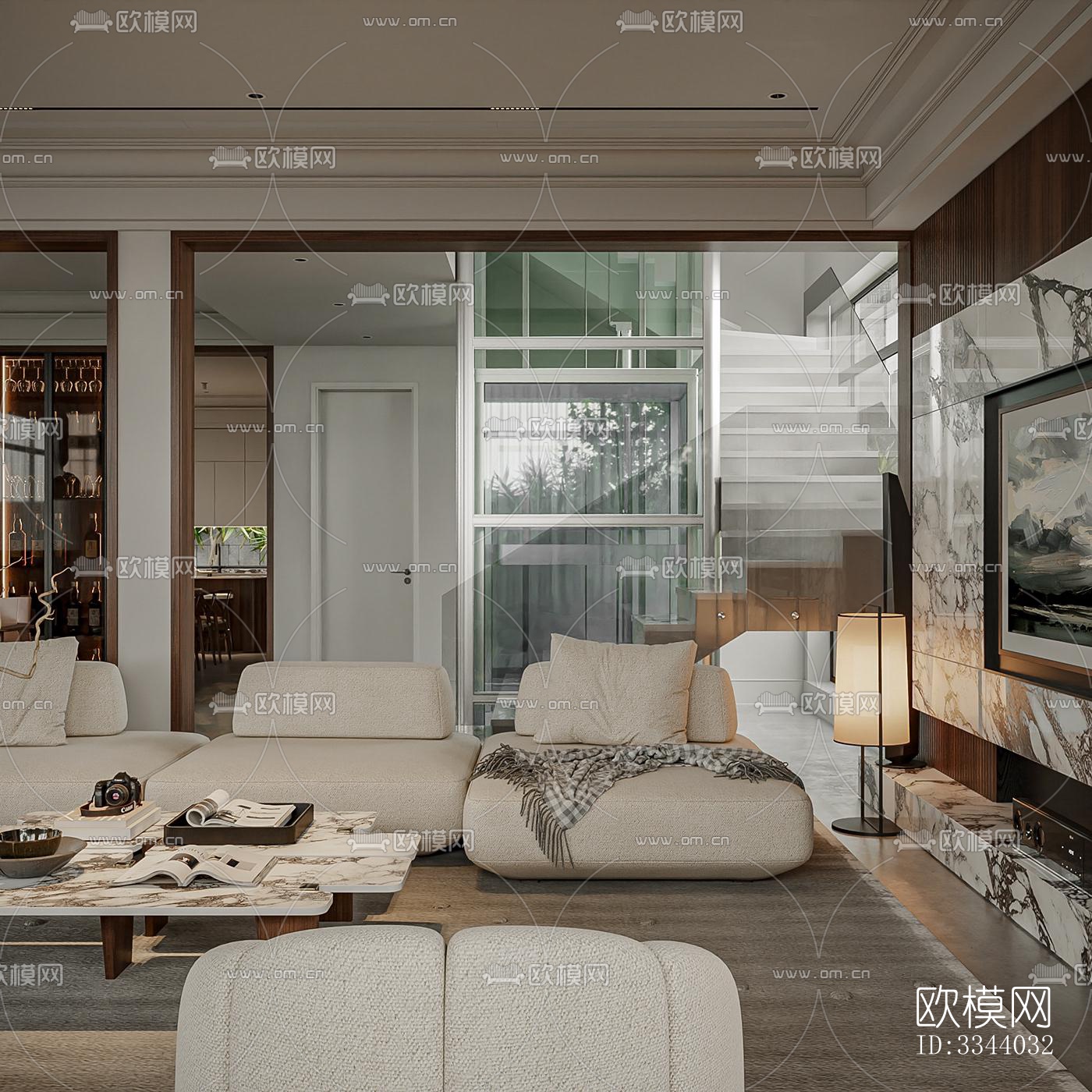 现代别墅效果图下载（渲染图13）