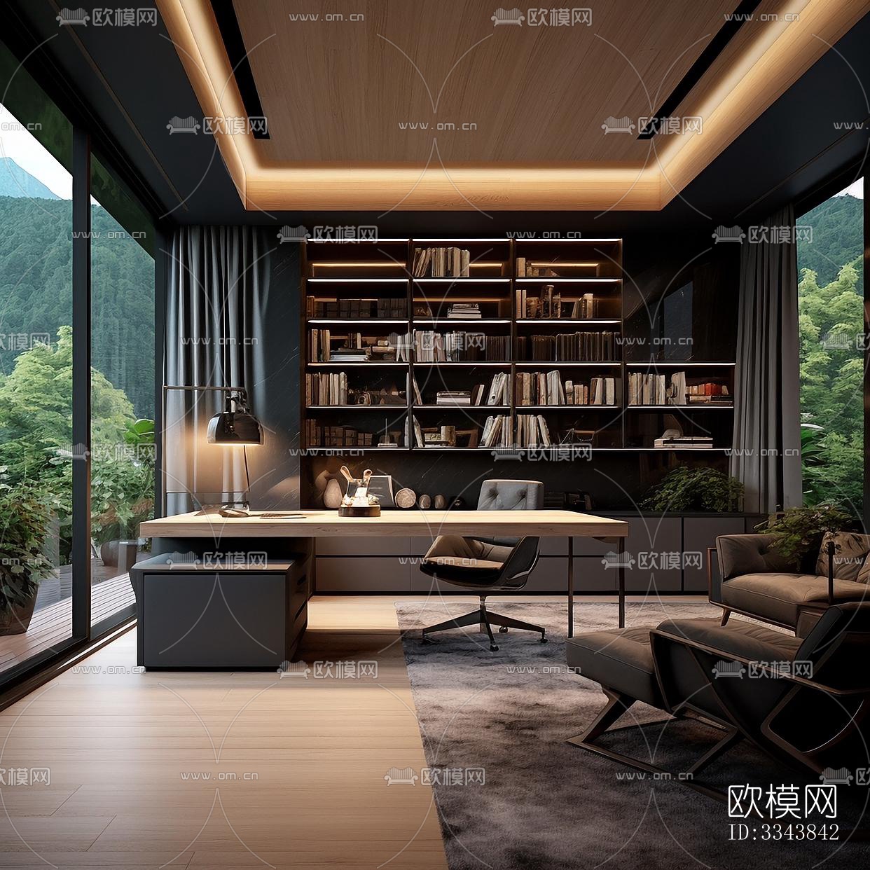 现代别墅效果图下载（渲染图5）