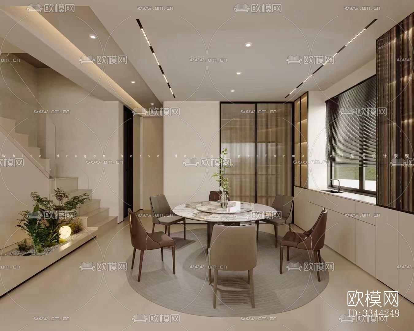 现代别墅效果图下载（渲染图1）