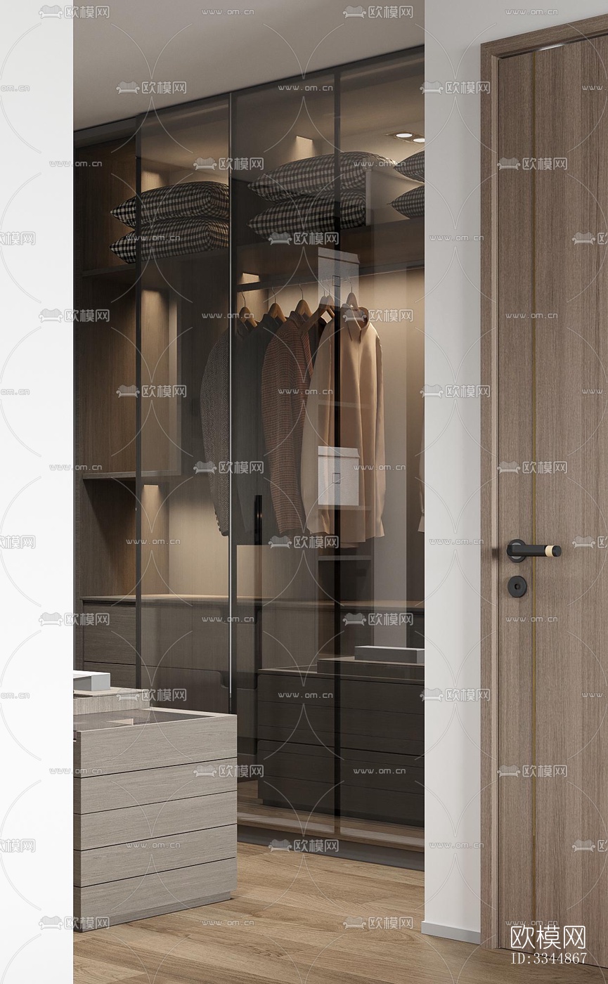 现代卧室效果图下载（渲染图3）