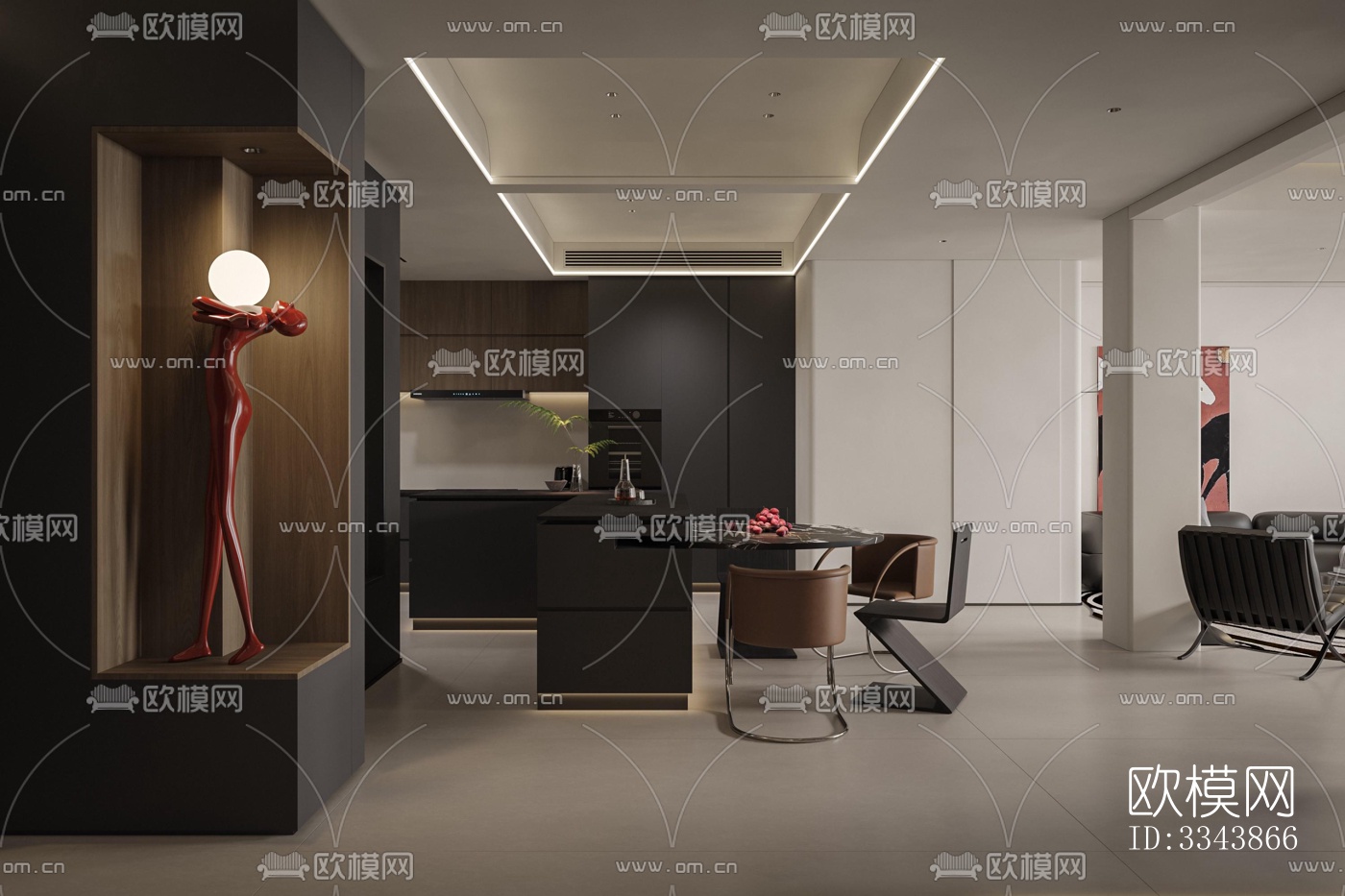 现代别墅效果图下载（渲染图10）