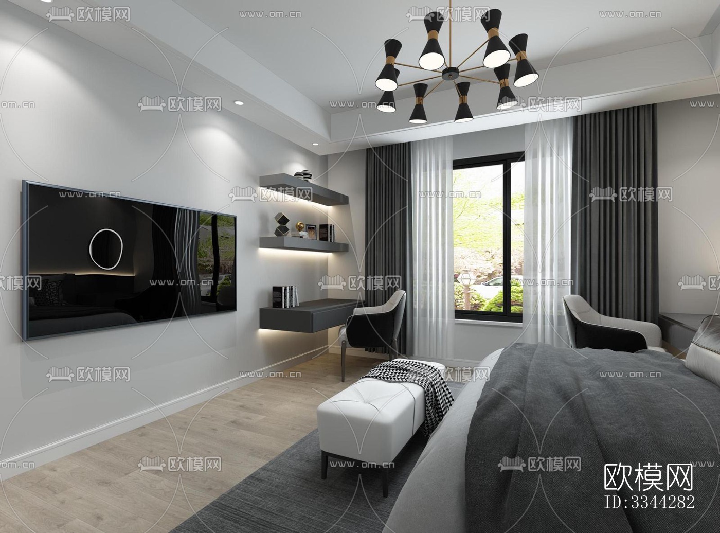 现代别墅效果图下载（渲染图12）