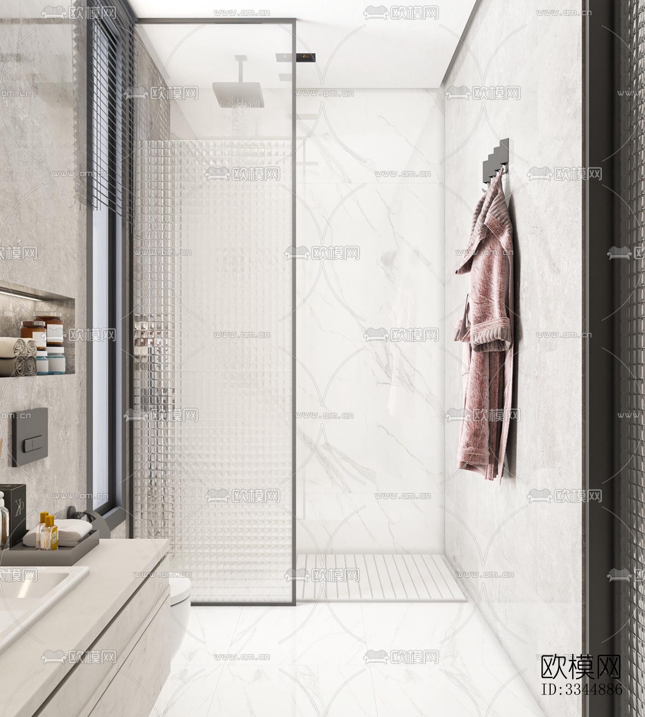 现代卧室效果图下载（渲染图3）