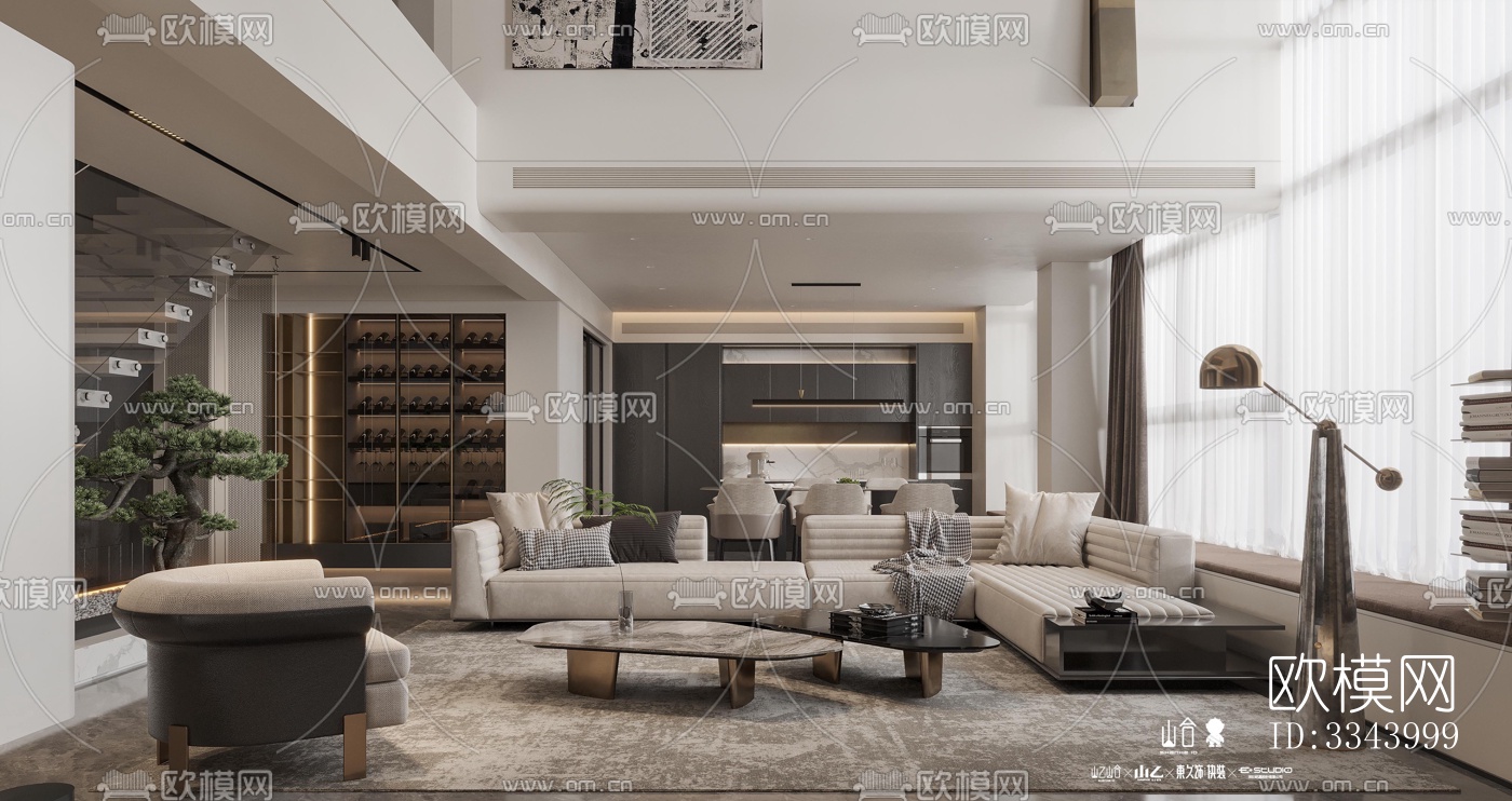 现代别墅效果图下载（渲染图2）