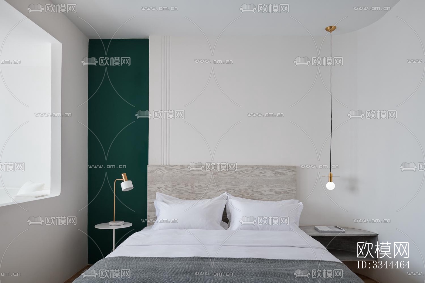 现代卧室效果图下载（渲染图15）