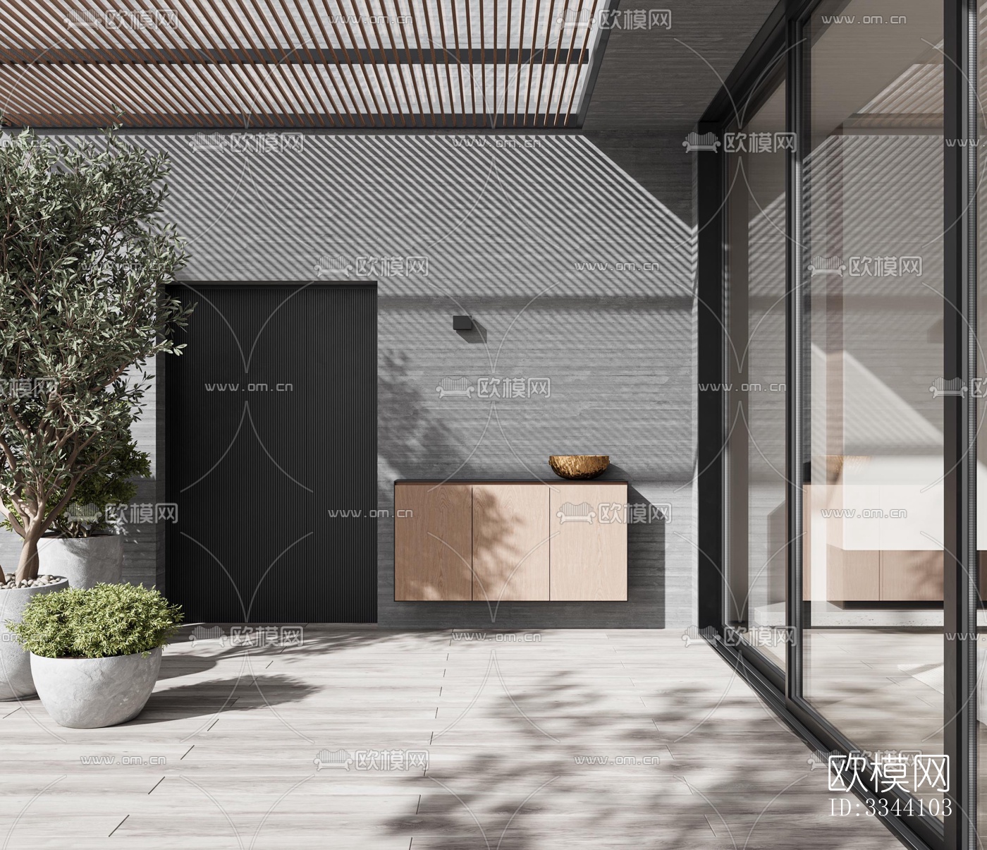 现代别墅效果图下载（渲染图5）