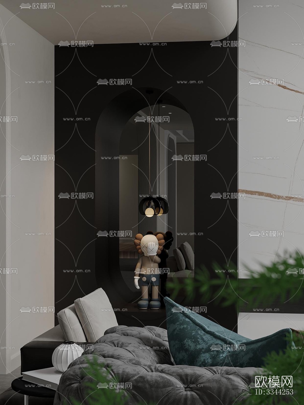 现代别墅效果图下载（渲染图3）