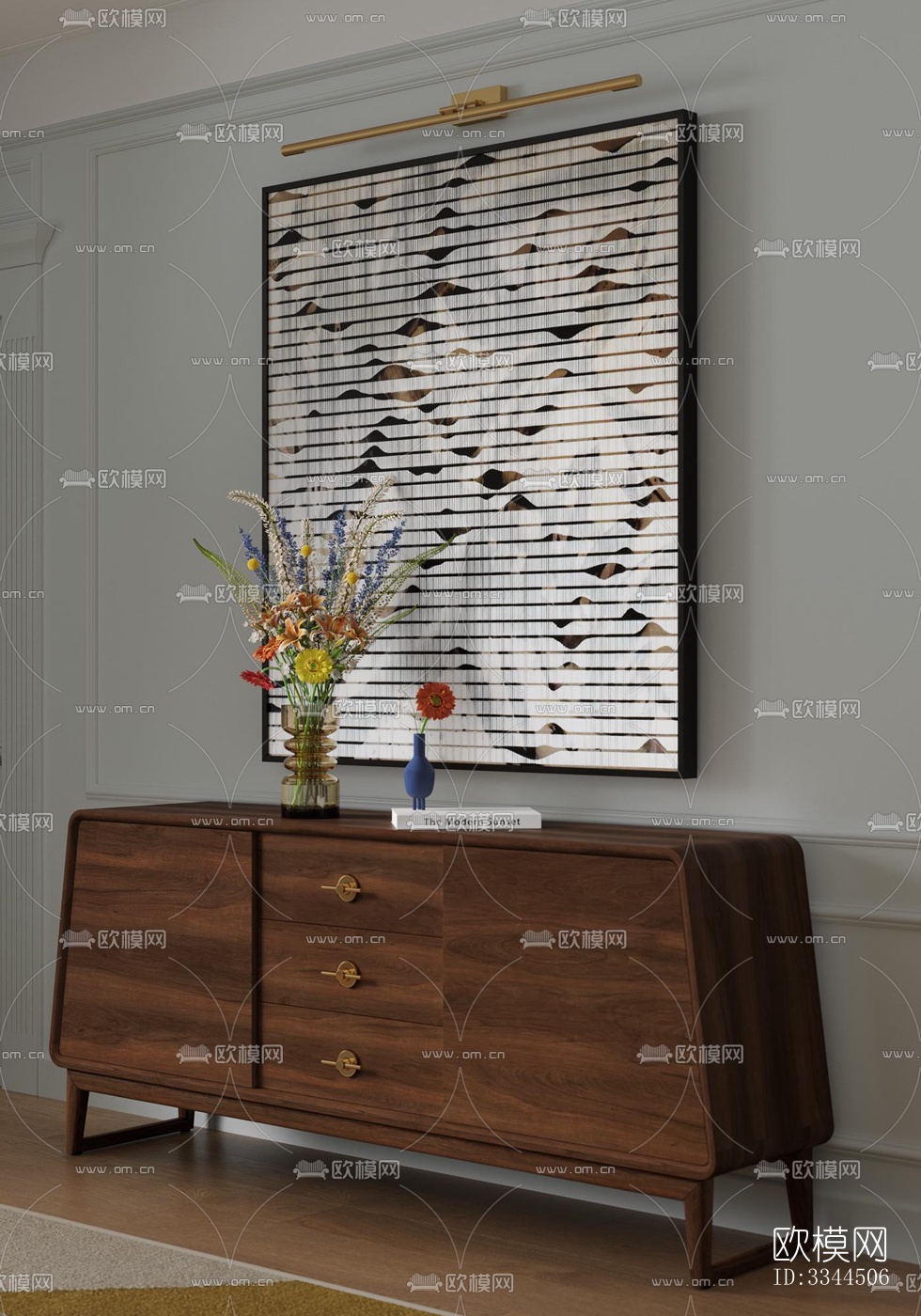 现代卧室效果图下载（渲染图7）