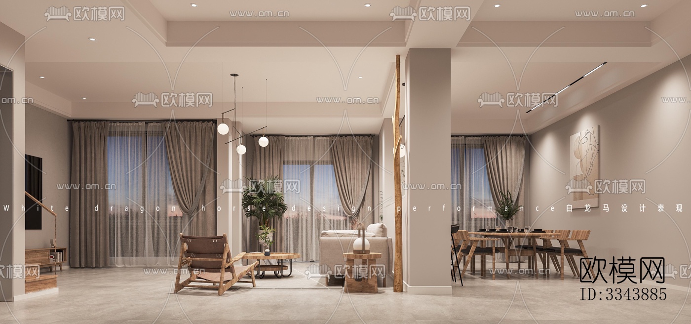 现代别墅效果图下载（渲染图9）