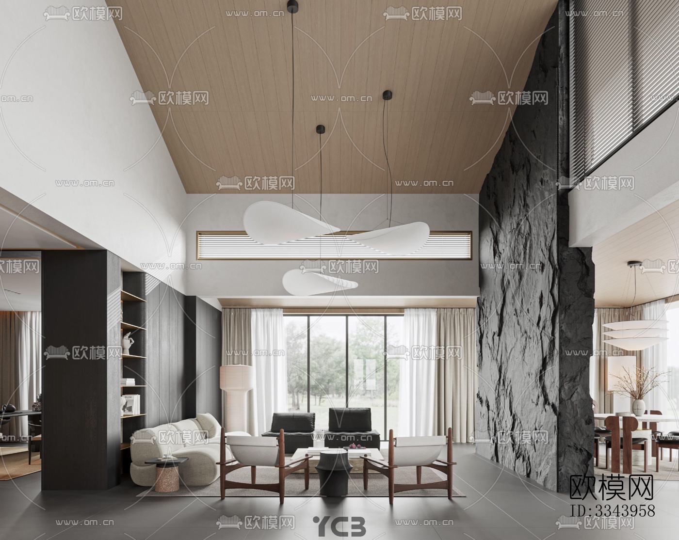 现代别墅效果图下载（渲染图9）