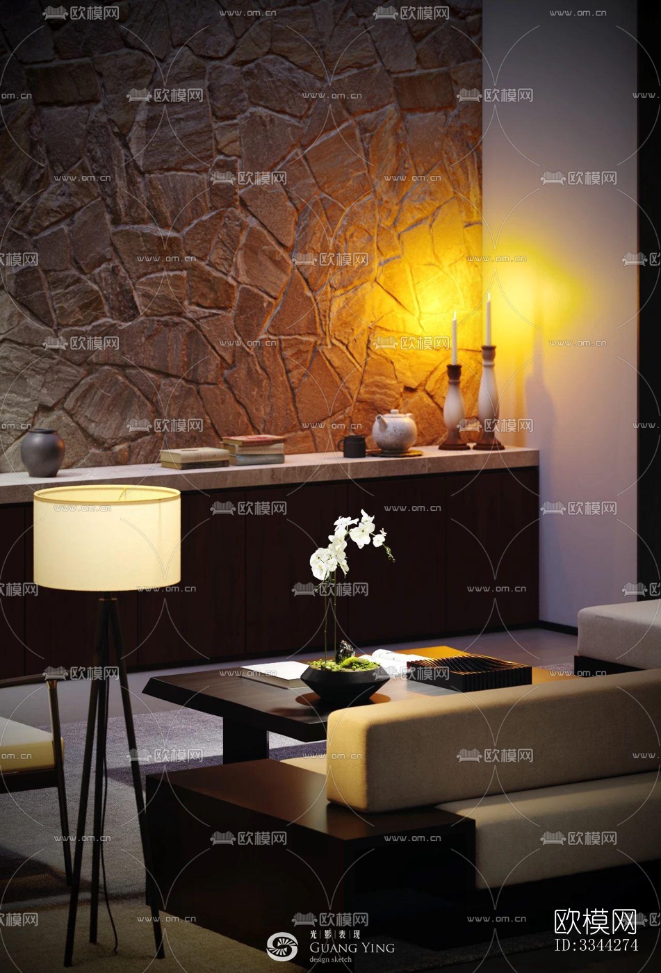 现代别墅效果图下载（渲染图8）