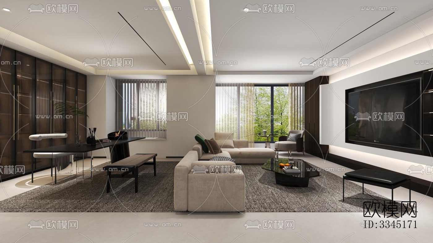 现代卫生间效果图下载（渲染图6）