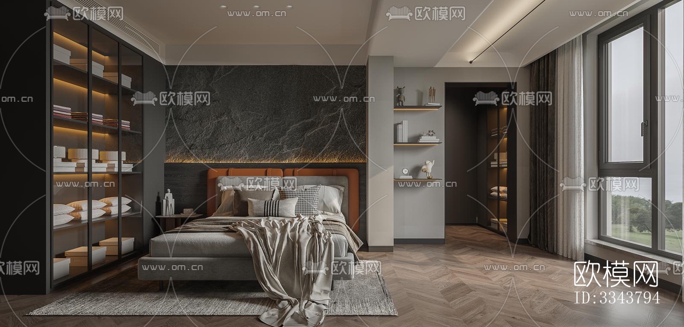 后现代别墅效果图下载（渲染图6）