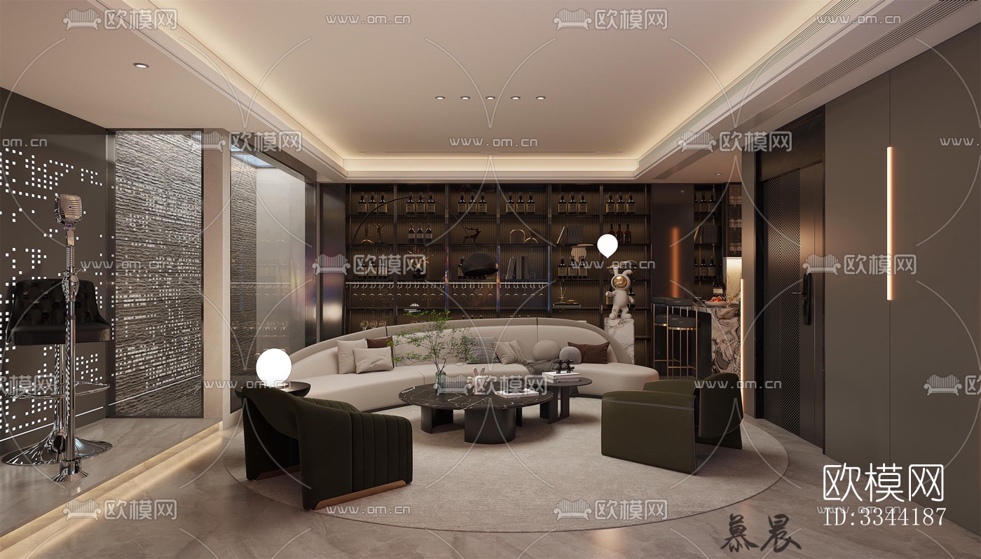 现代别墅效果图下载（渲染图4）