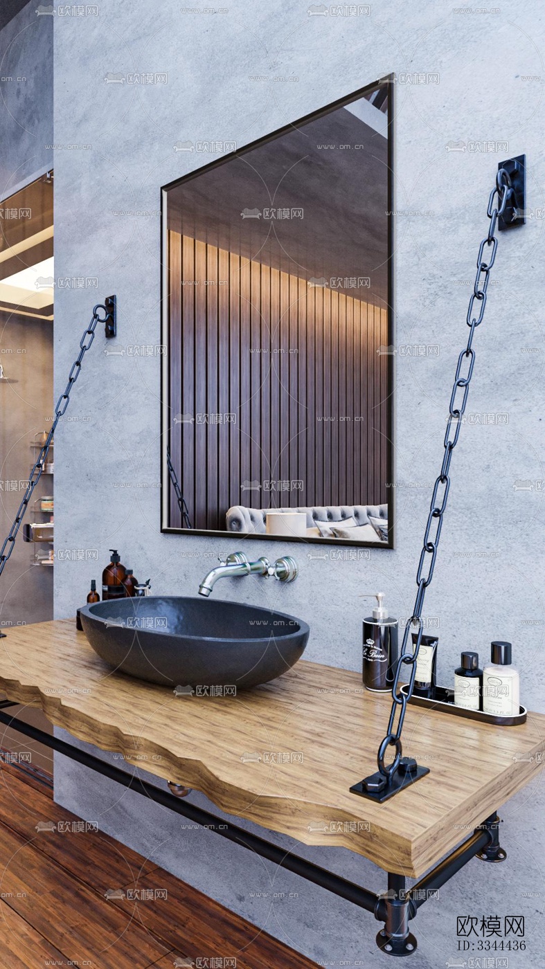 现代卧室效果图下载（渲染图4）