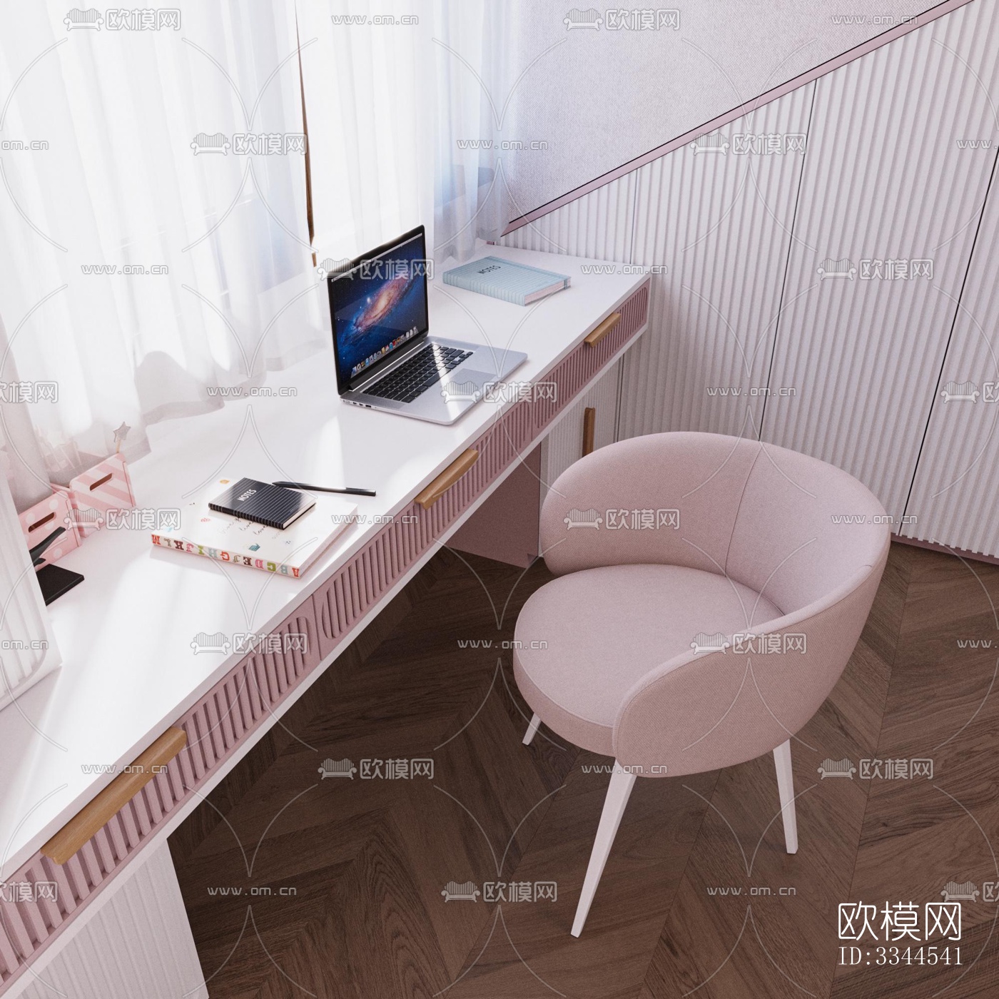 现代卧室效果图下载（渲染图1）