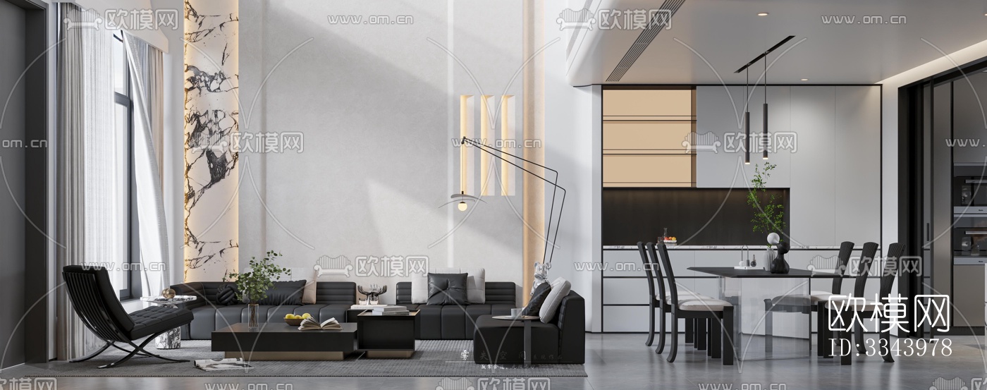 现代别墅效果图下载（渲染图4）