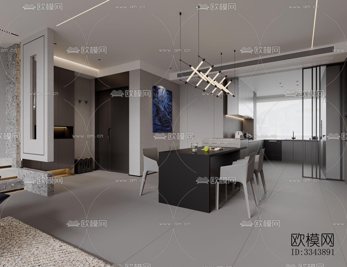 现代别墅效果图下载（渲染图7）