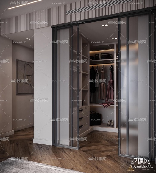 现代卧室效果图下载(渲染图8)