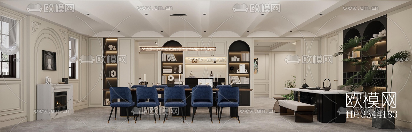 现代别墅效果图下载（渲染图2）