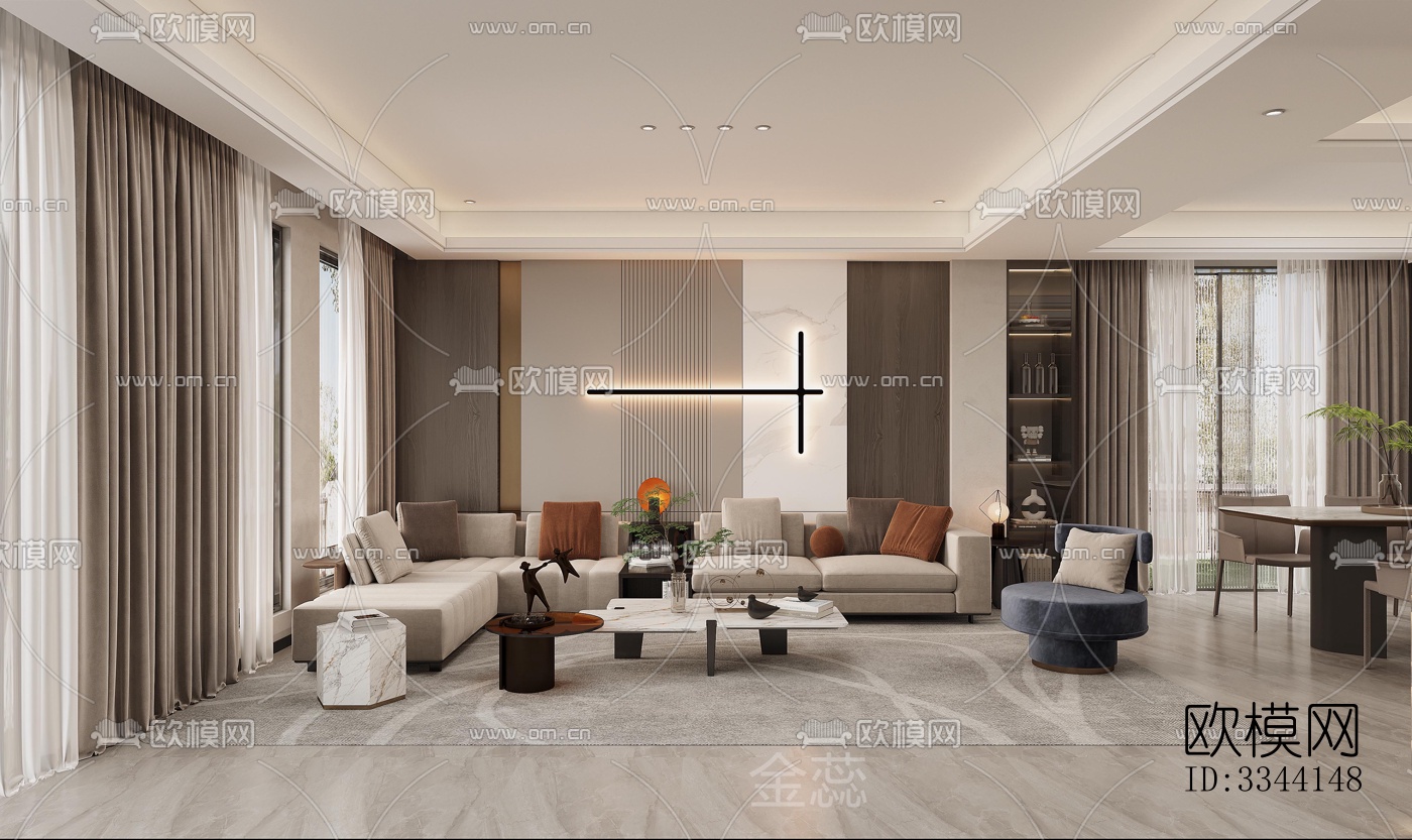 现代别墅效果图下载（渲染图2）