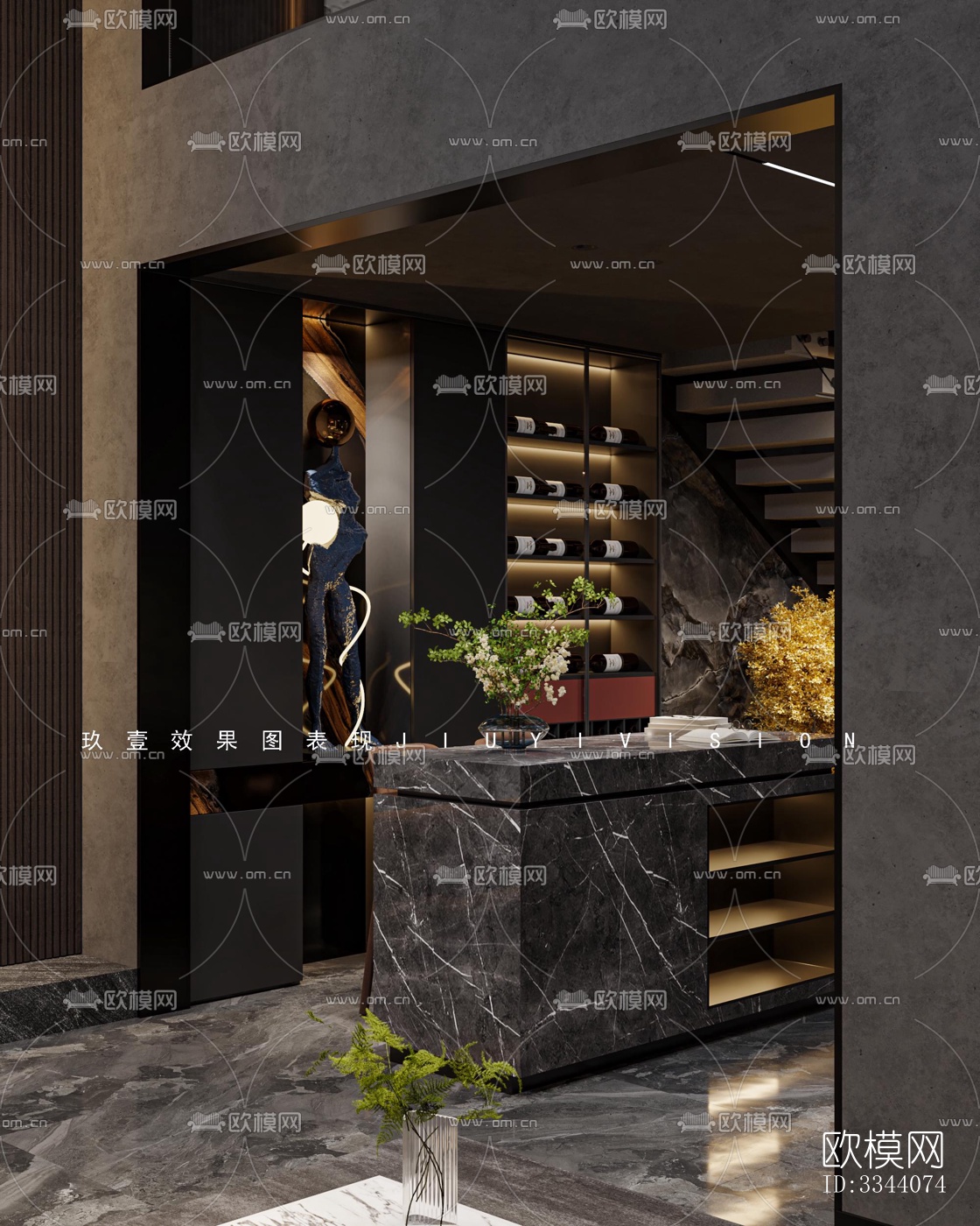 现代别墅效果图下载（渲染图18）