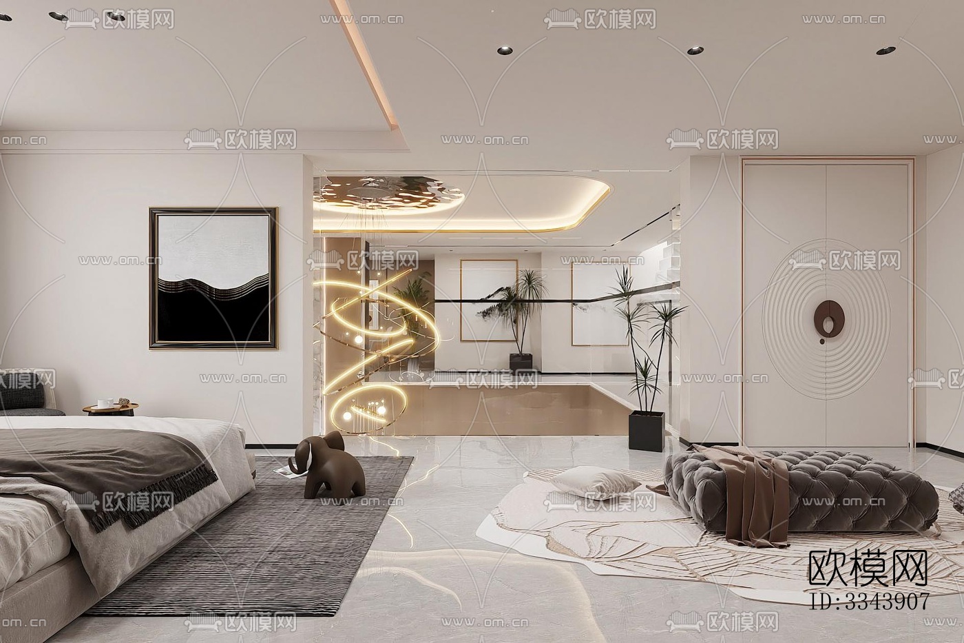 现代别墅效果图下载（渲染图3）