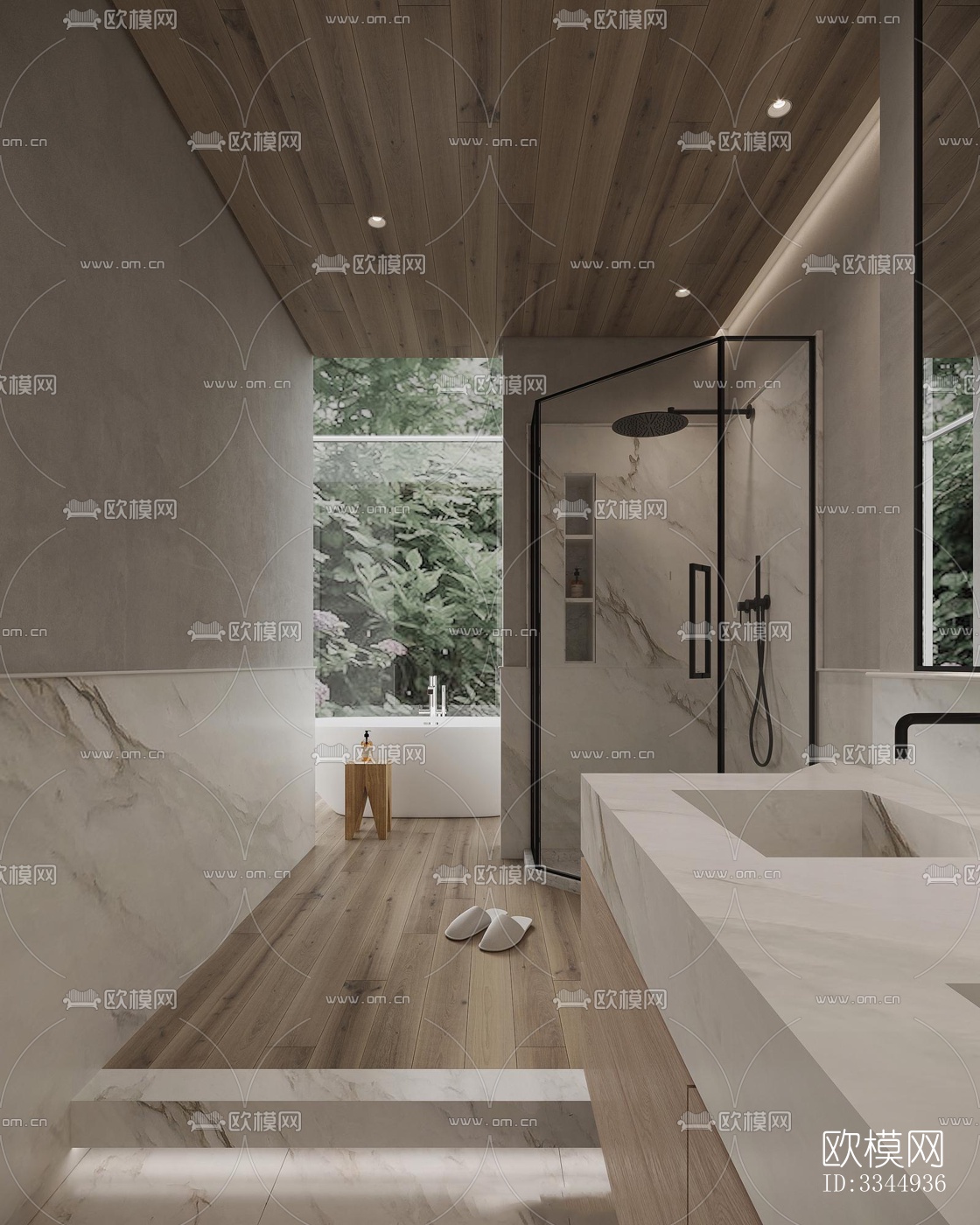 现代卧室效果图下载（渲染图13）