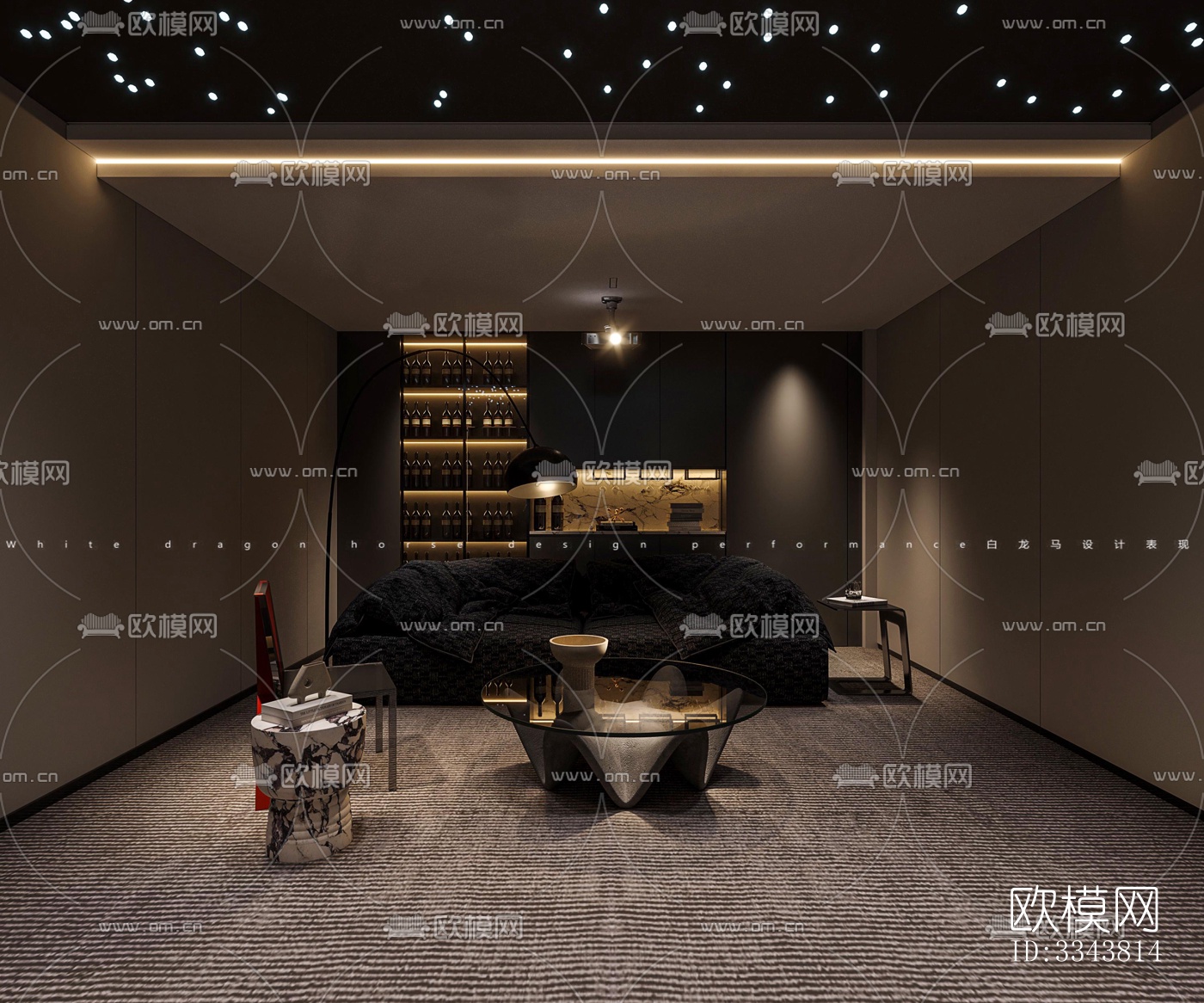 现代别墅效果图下载（渲染图3）